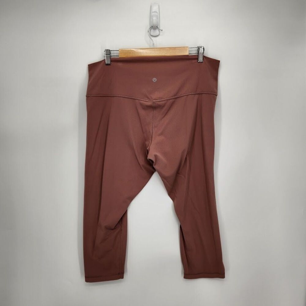 New Lululemon Womens Align Crop 21" Leggings Spiced Chai Size 18 - Picture 3 of 4